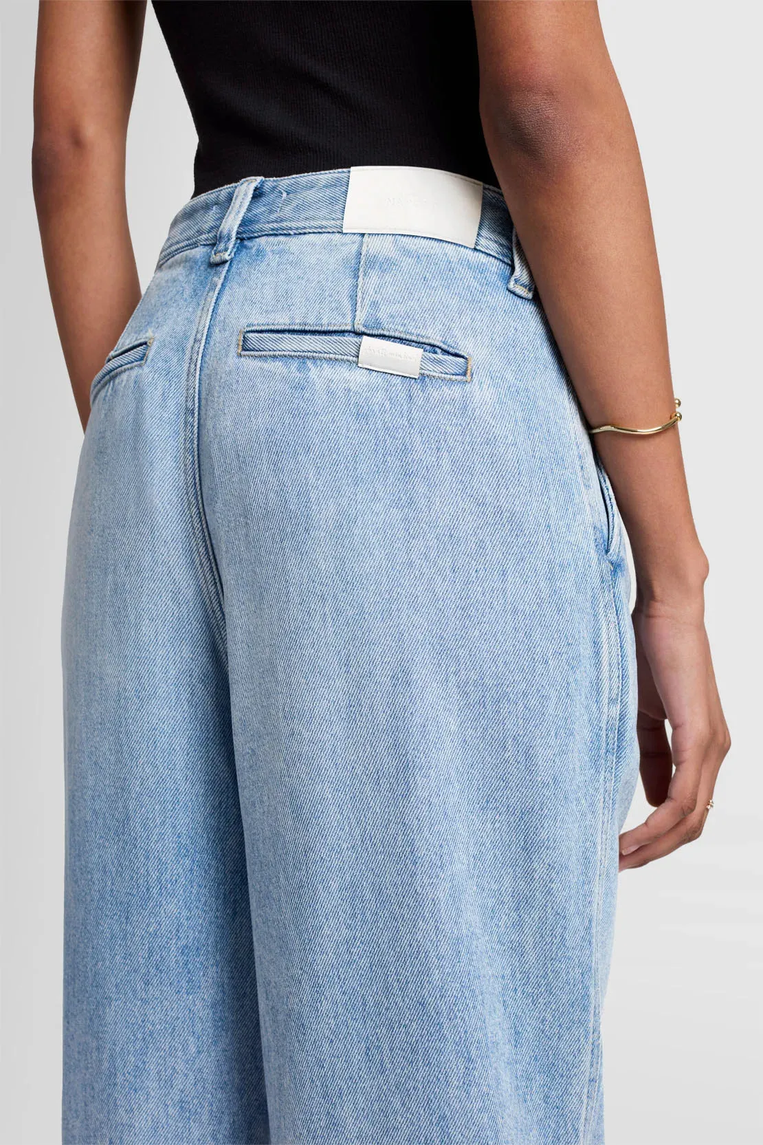 7 For All Mankind Pleated Trouser Jean- Abyss Light Blue