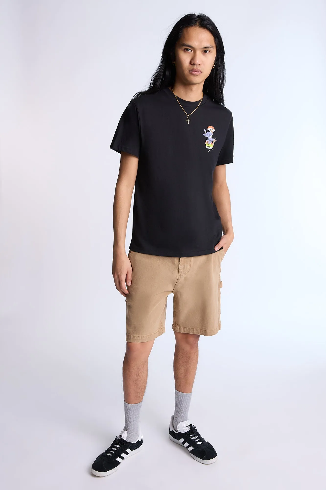 Arsenic Mens Denim Carpenter Shorts