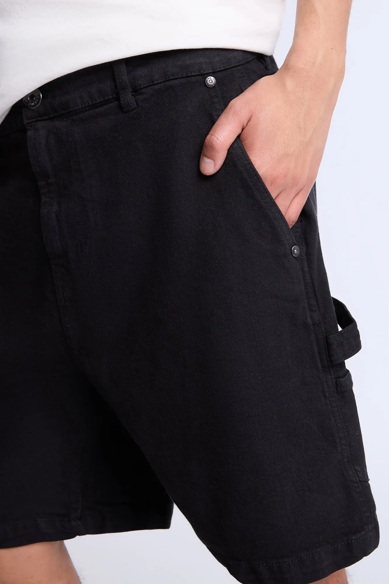 Arsenic Mens Denim Carpenter Shorts