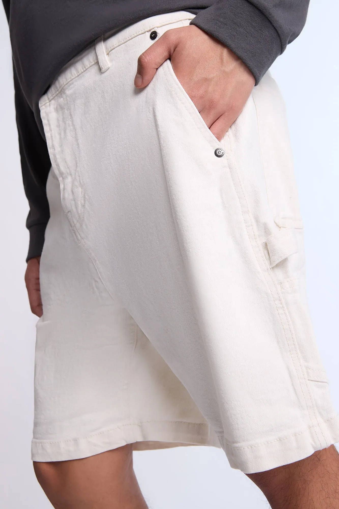 Arsenic Mens Denim Carpenter Shorts