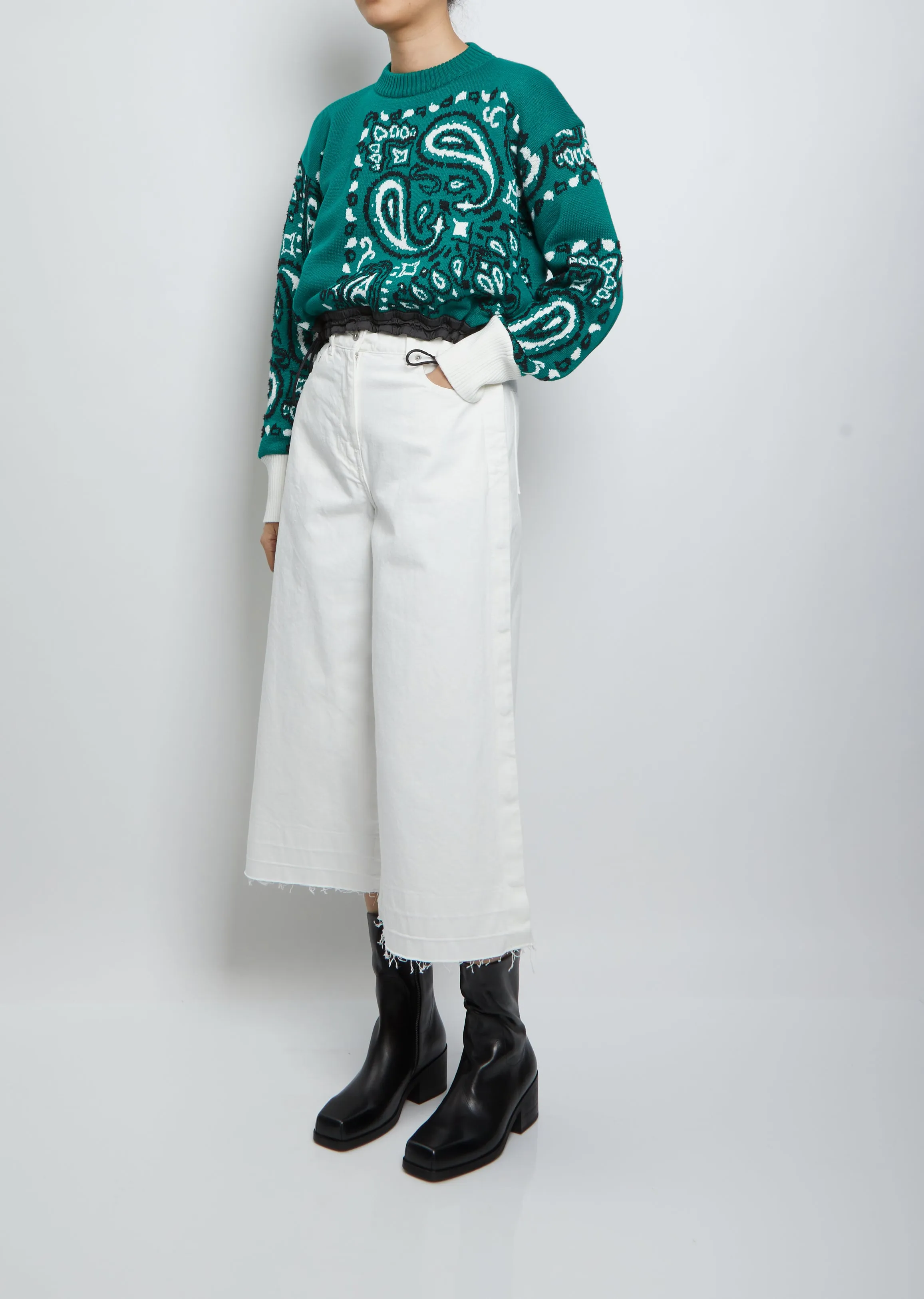 Bandana Knit Pullover