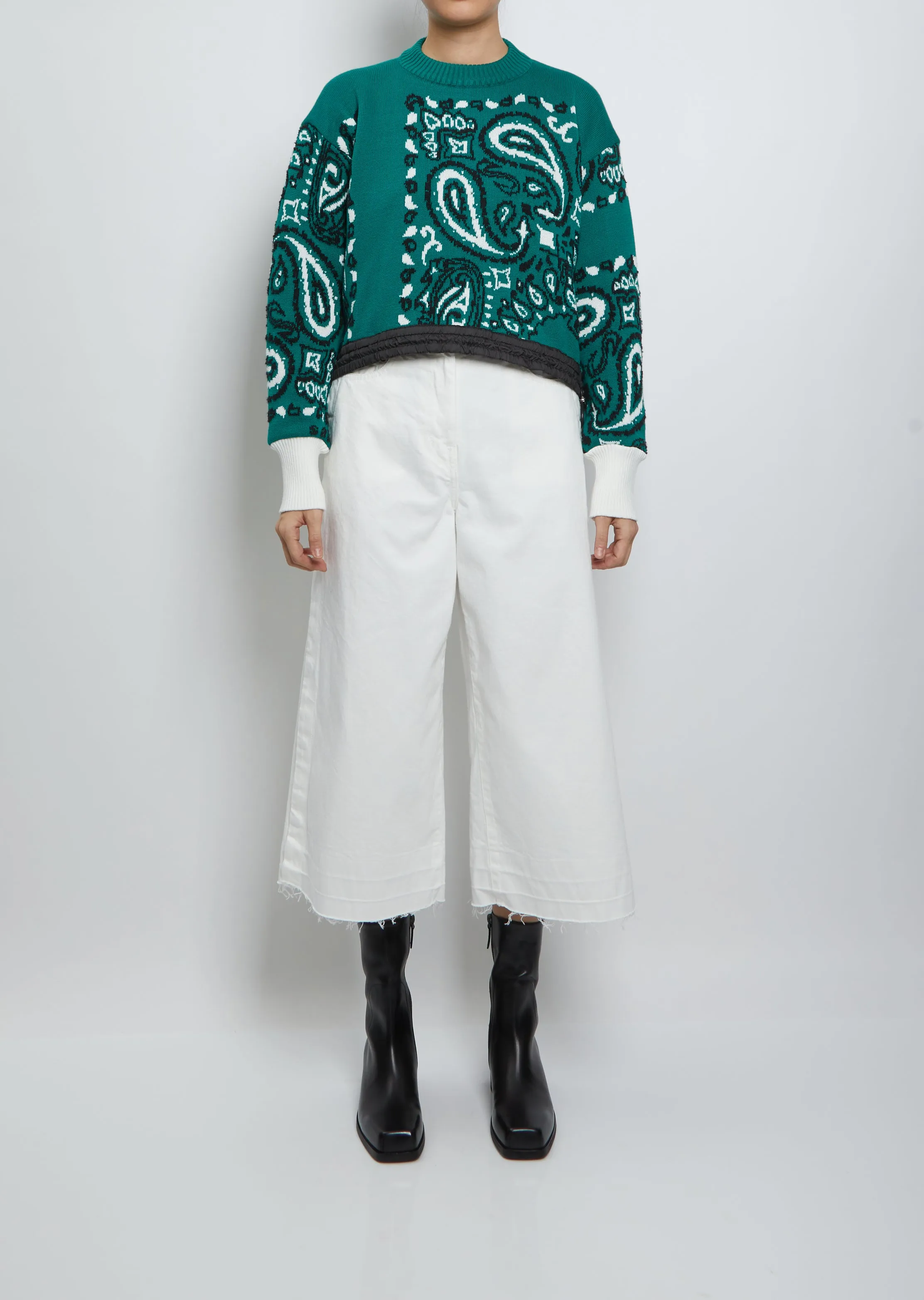 Bandana Knit Pullover
