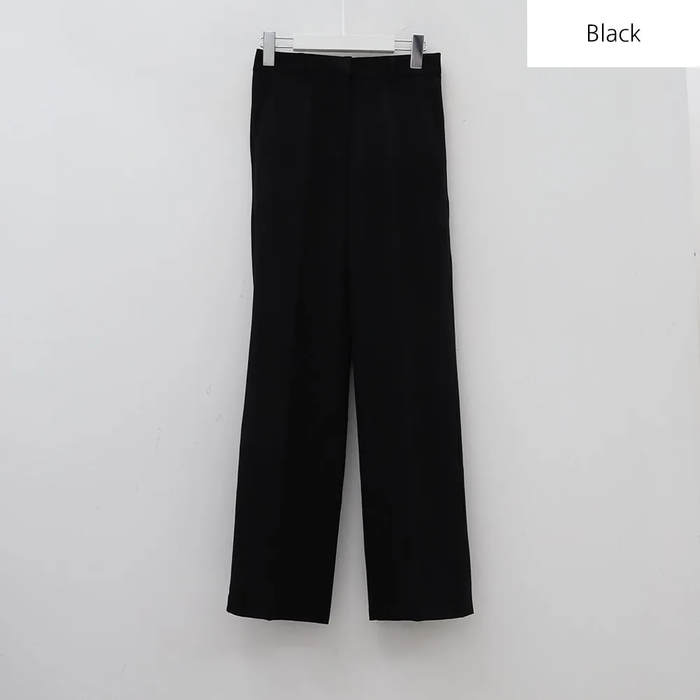 Basic Semi Wide Leg Tailored Pants BA18
