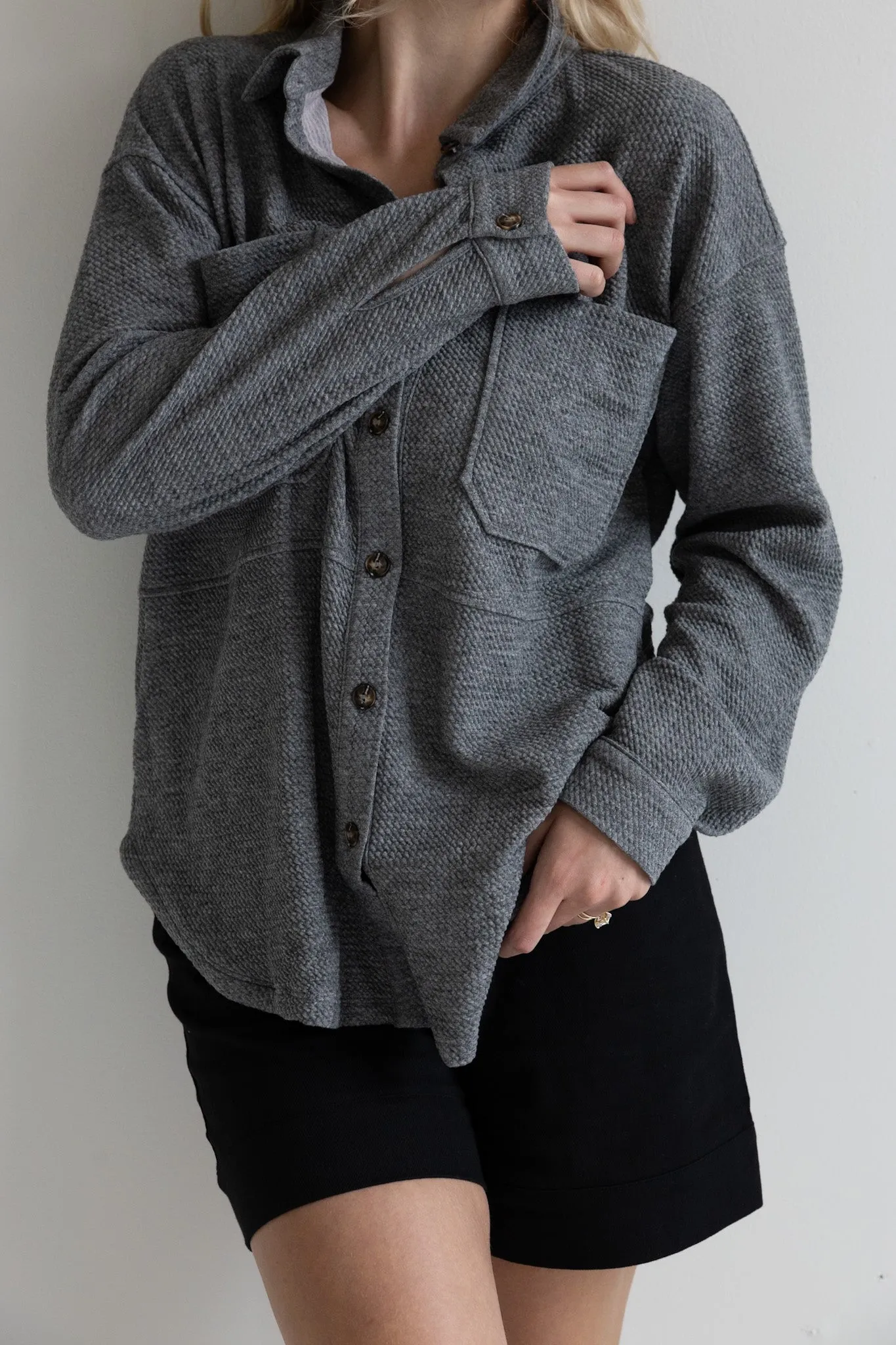 Cozy Knit Button-Up Sweater