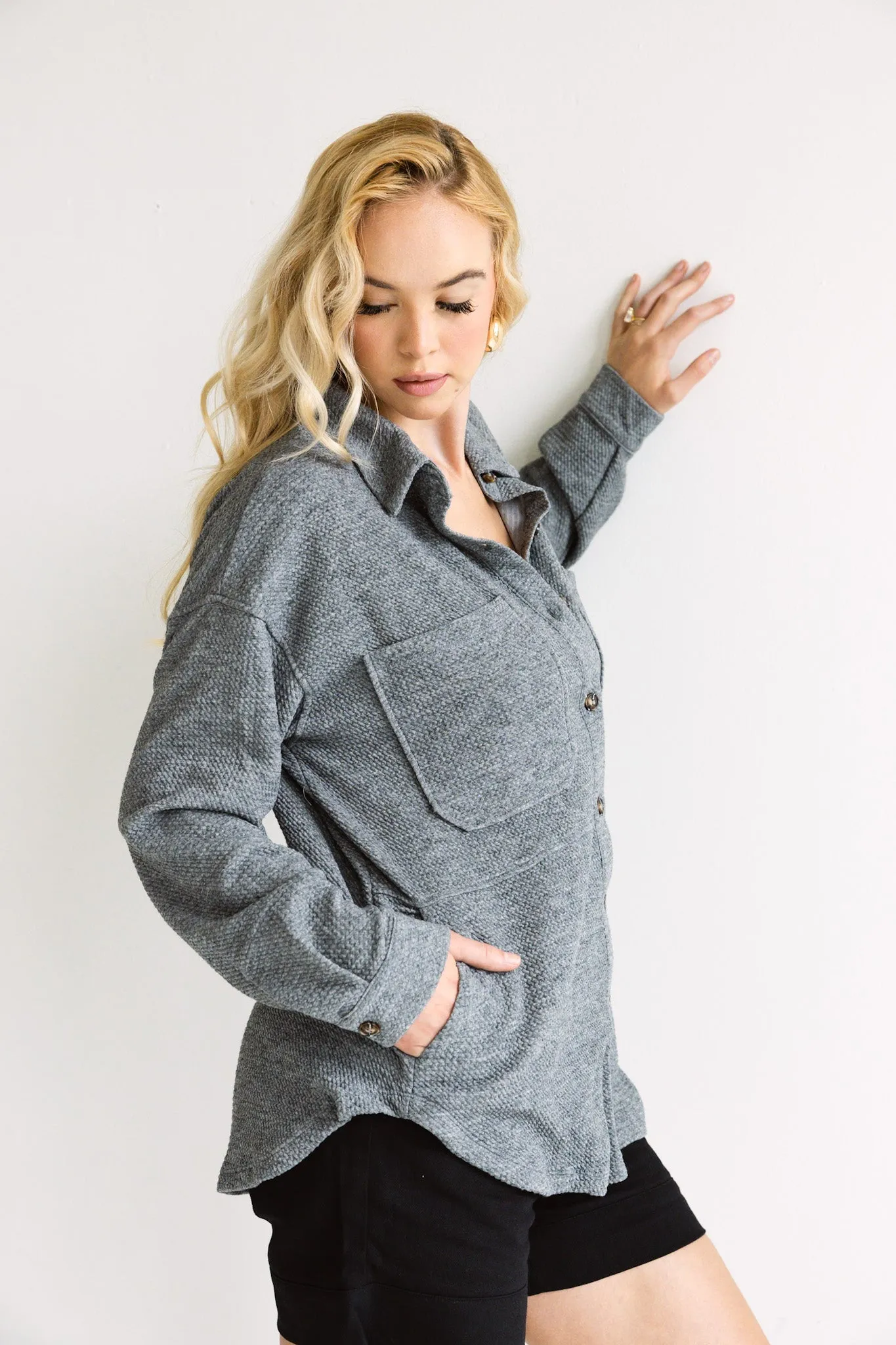 Cozy Knit Button-Up Sweater