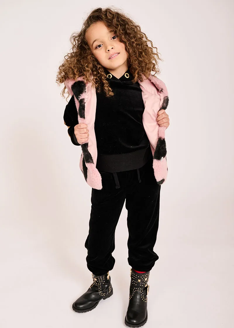 Dacota Velour Jogger Black
