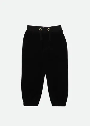 Dacota Velour Jogger Black