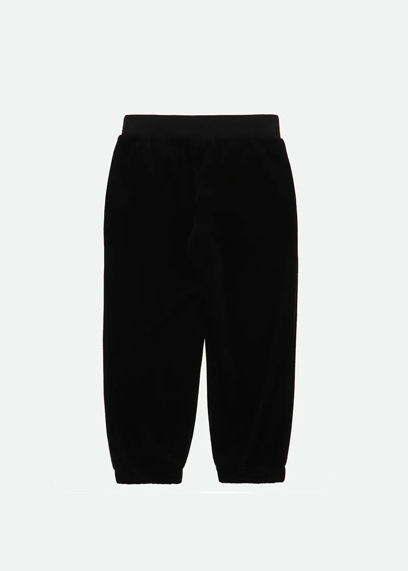 Dacota Velour Jogger Black