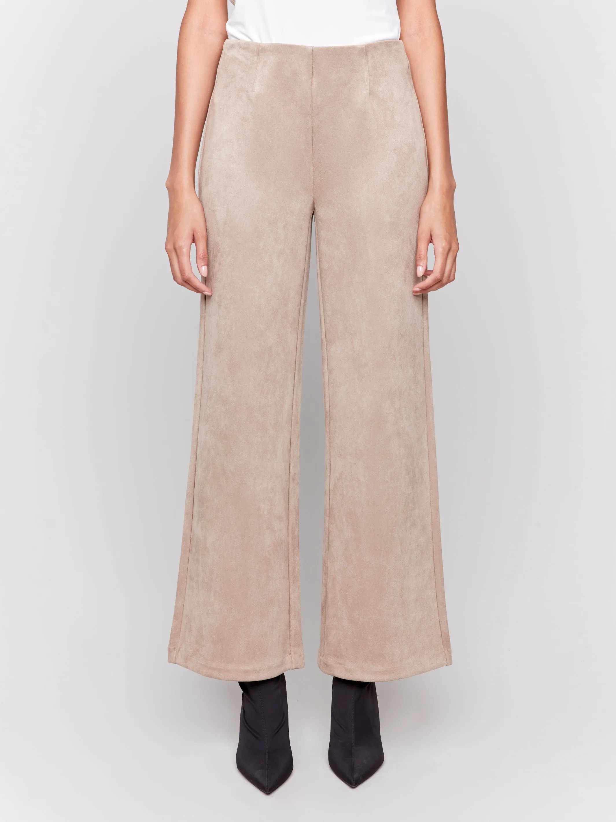 Faux Suede Pant Natural by Charlie B