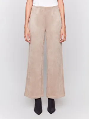 Faux Suede Pant Natural by Charlie B
