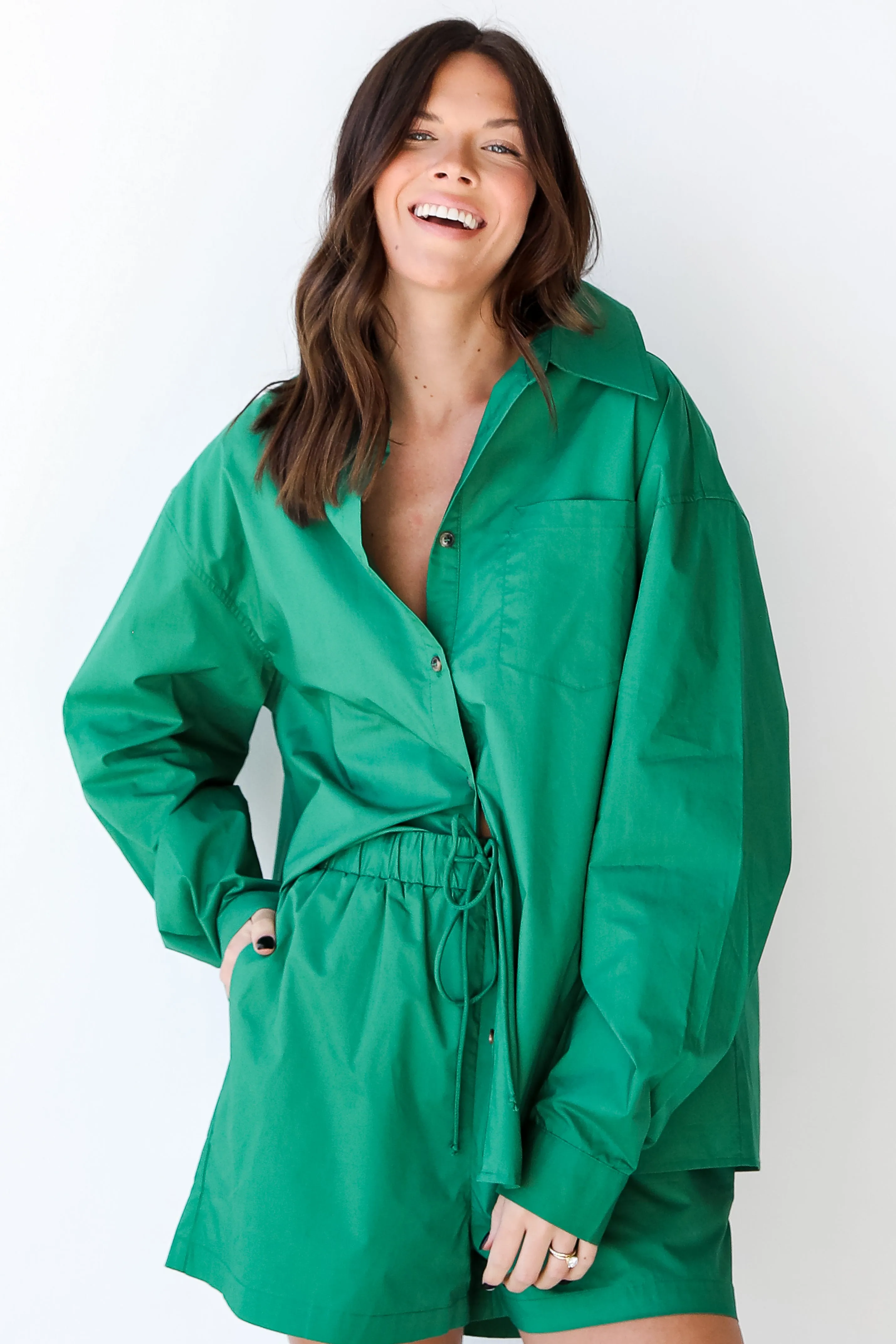 FINAL SALE - Taking Charge Button-Up Blouse
