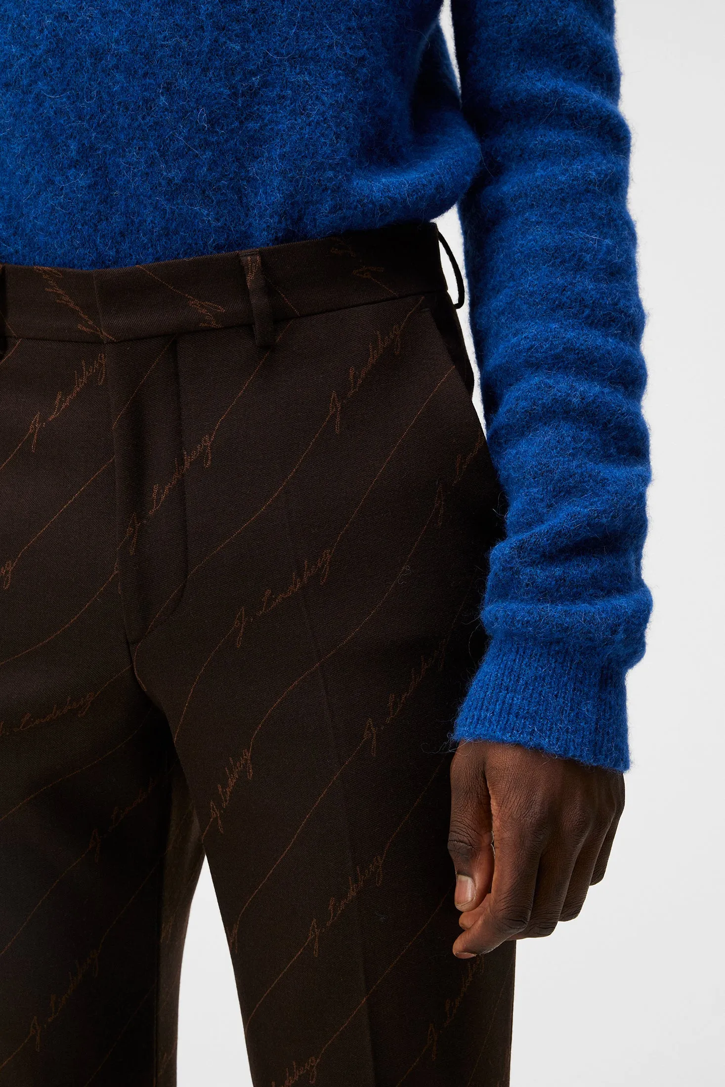 Gomor Brown Stripe Pants / Delicioso