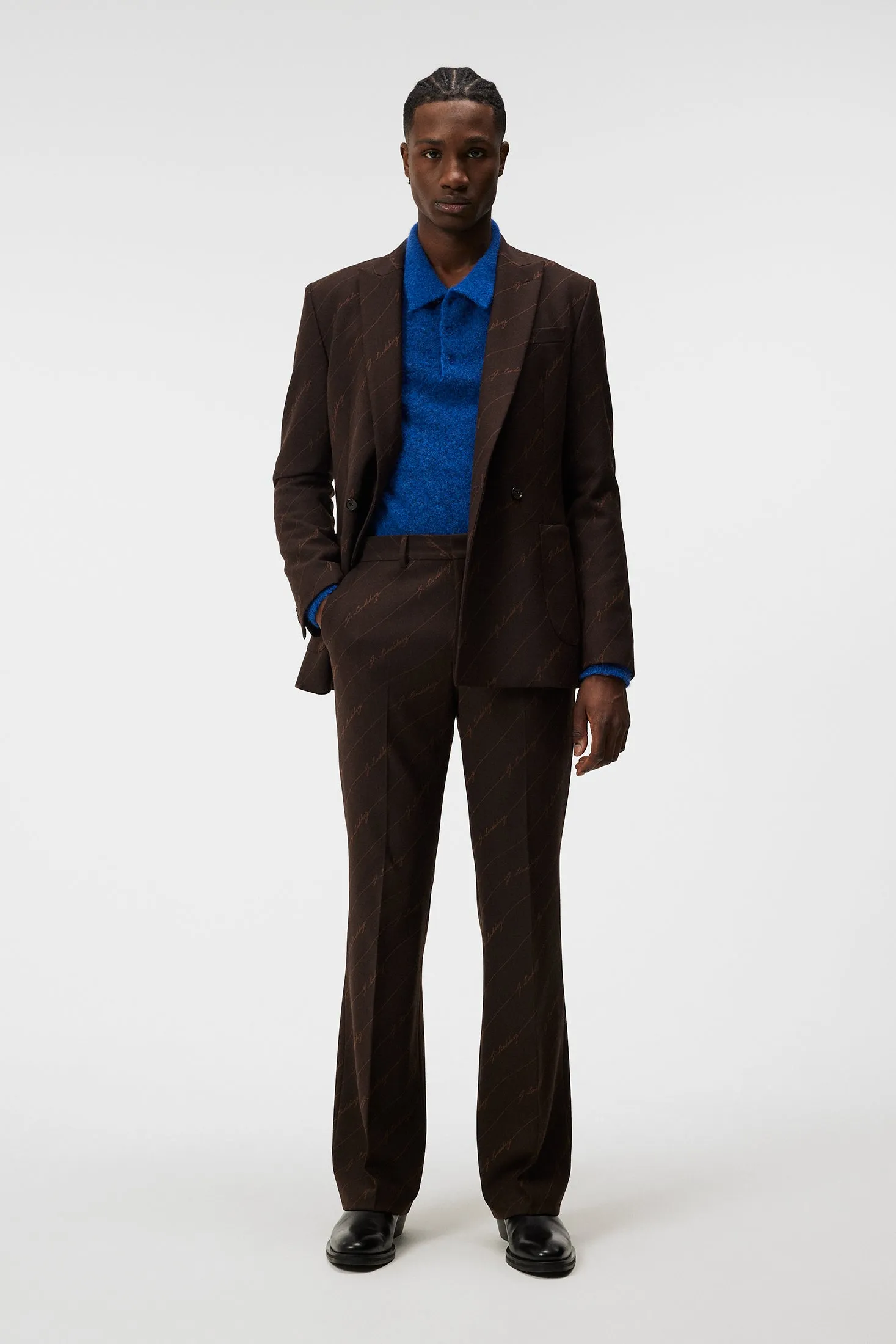 Gomor Brown Stripe Pants / Delicioso