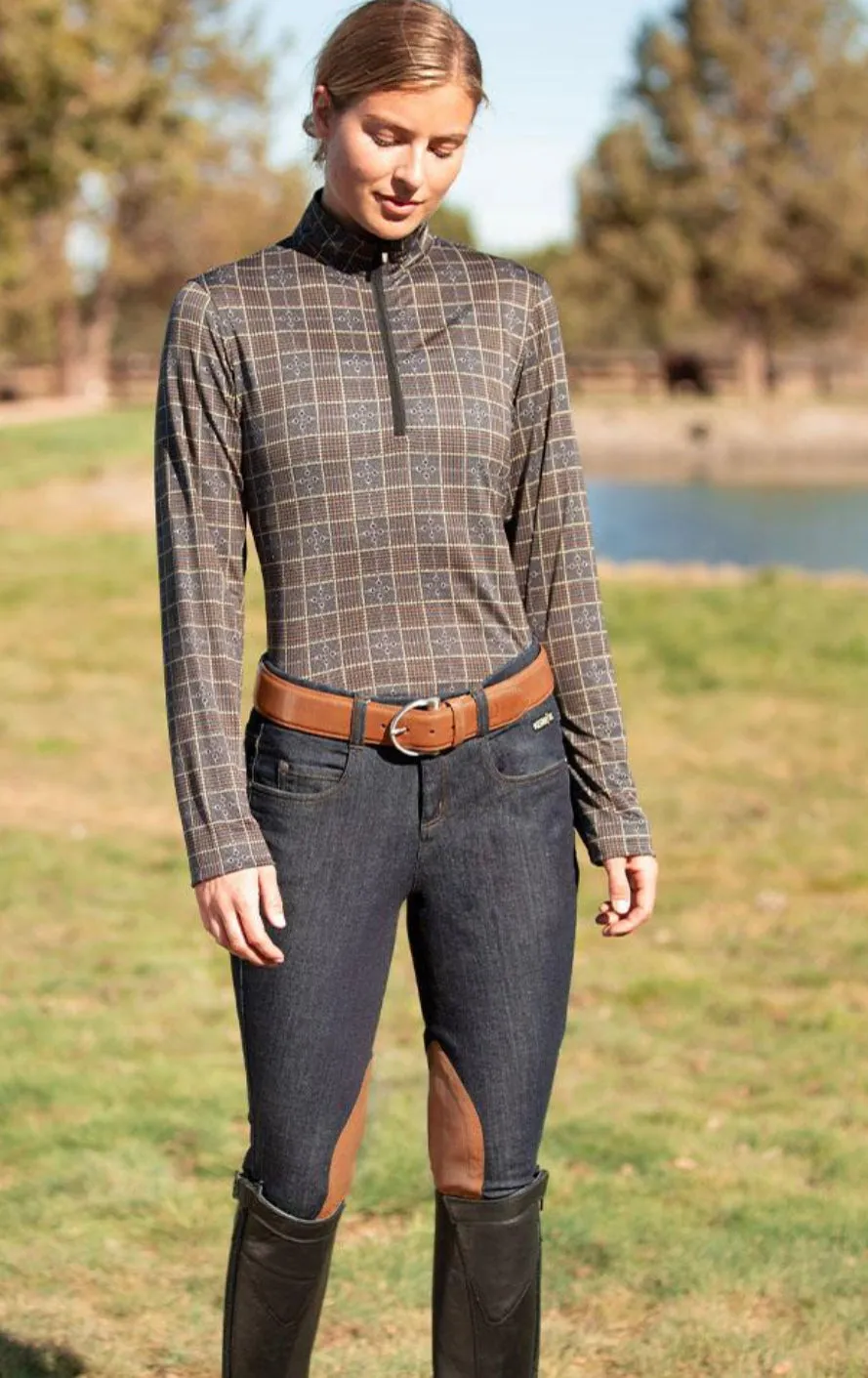 Kerrits Stretch Denim Knee Patch Breech
