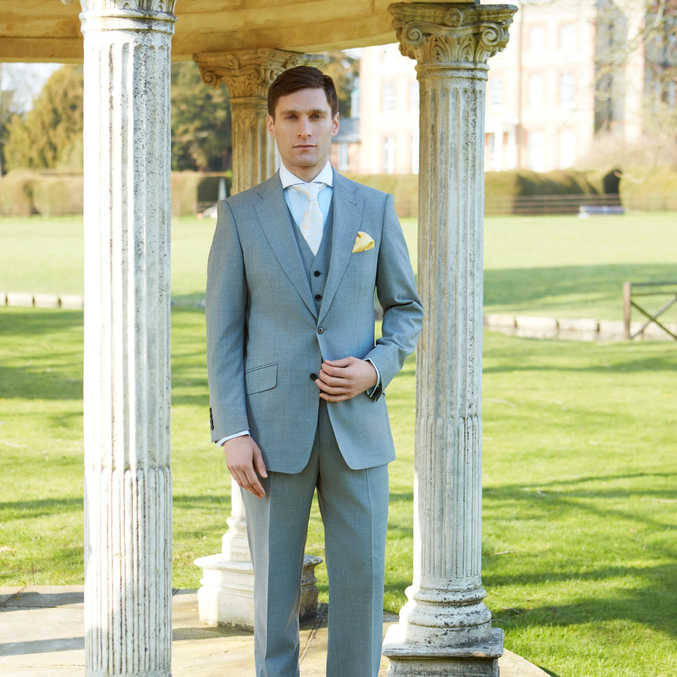 Kilburn Grey Tropical Twist Wool Suit