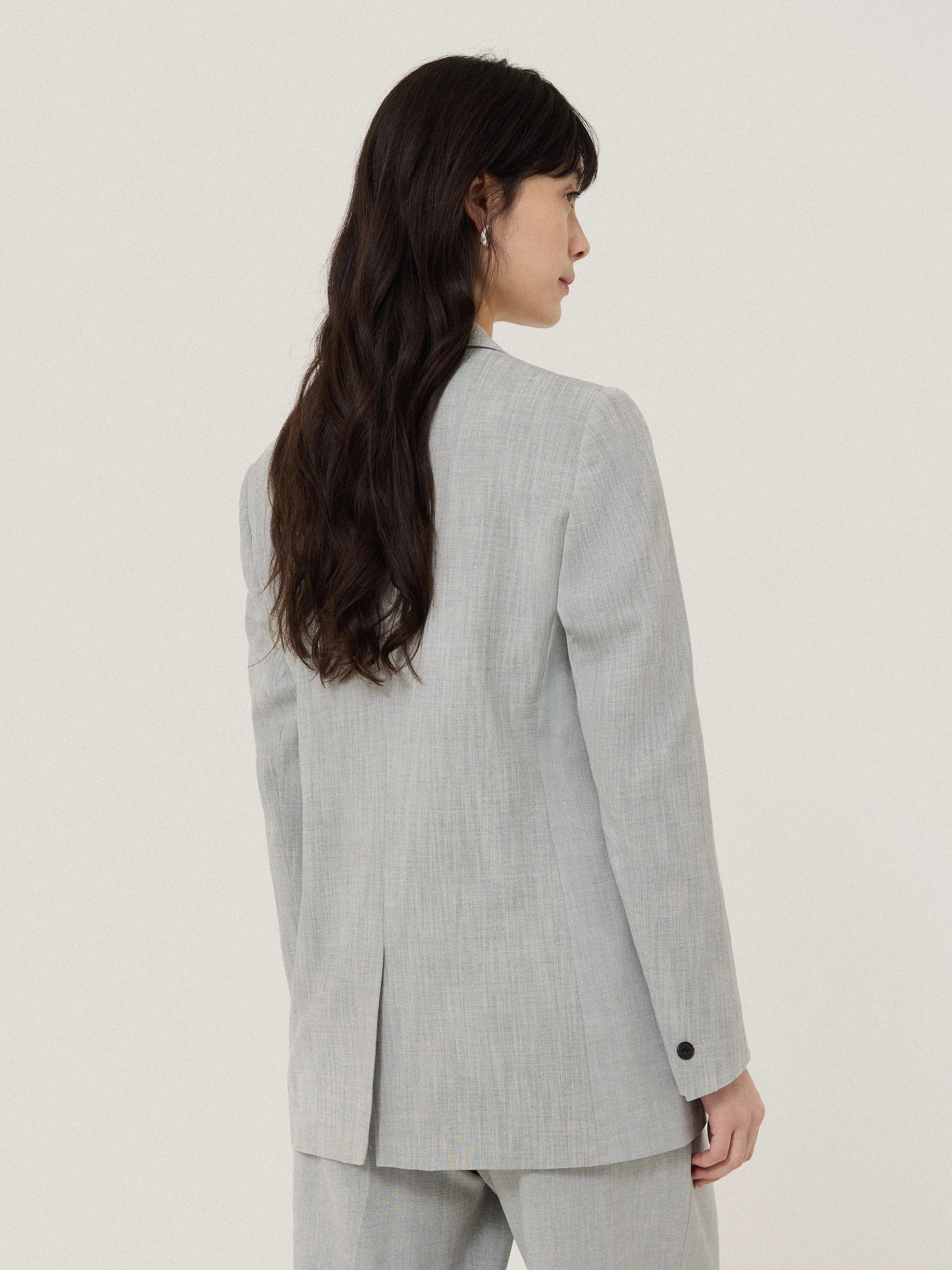 Knox Crosshatch Blazer | Grey