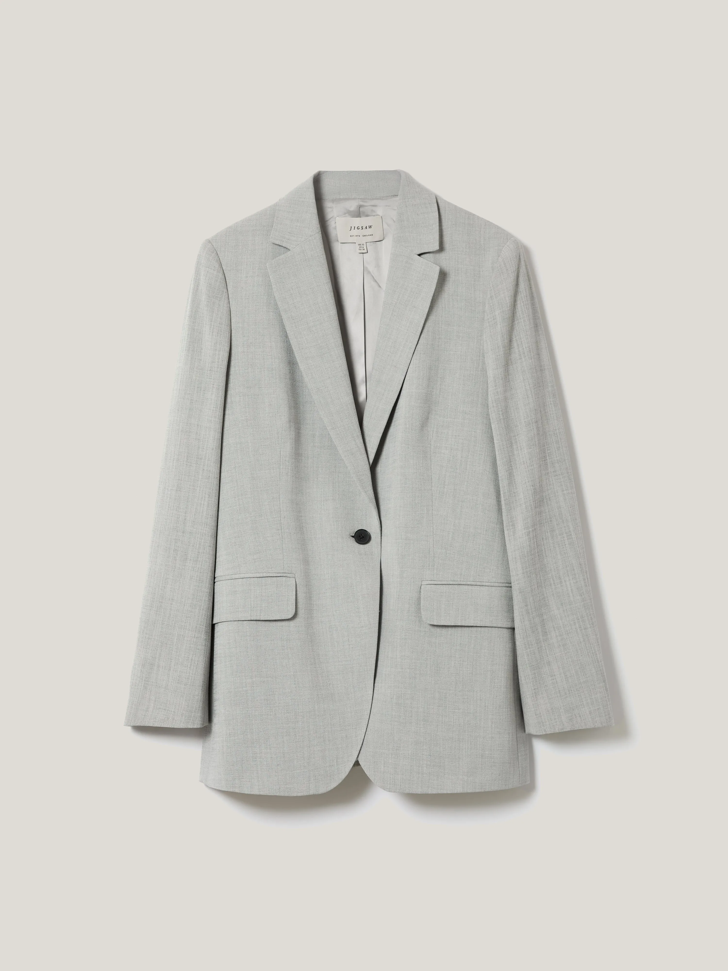 Knox Crosshatch Blazer | Grey