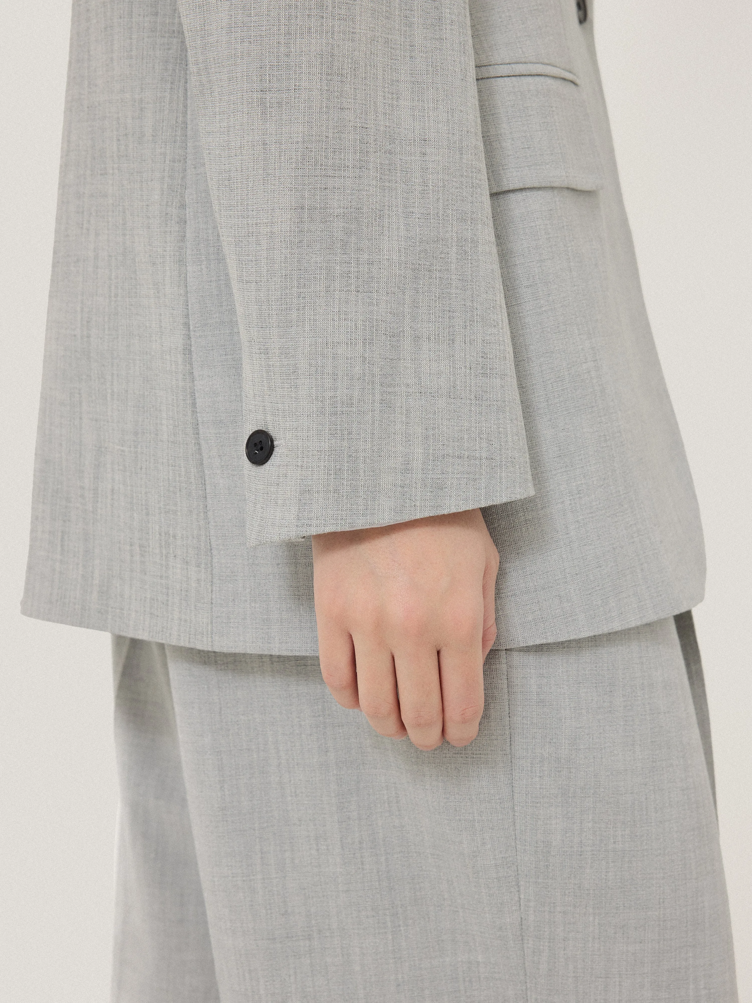 Knox Crosshatch Blazer | Grey