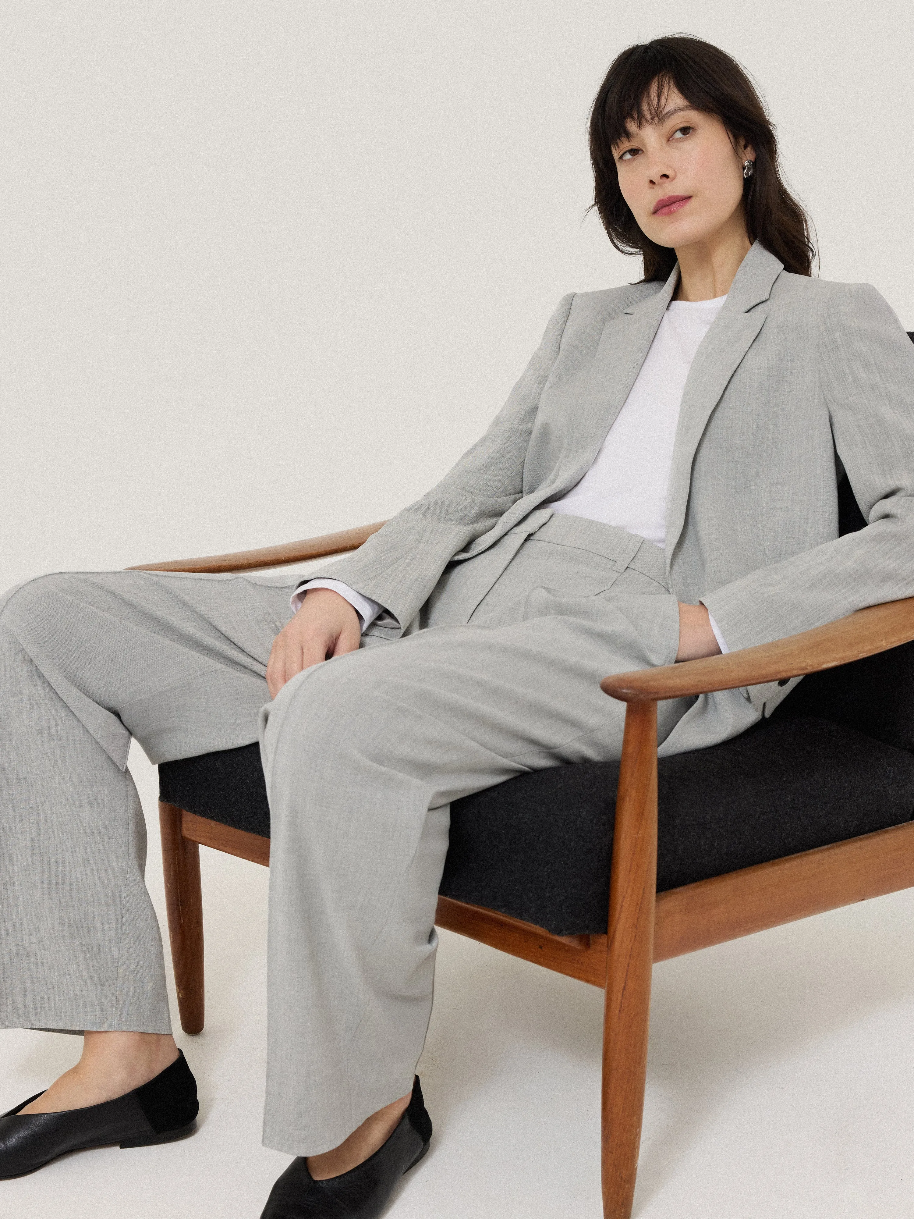 Knox Crosshatch Blazer | Grey