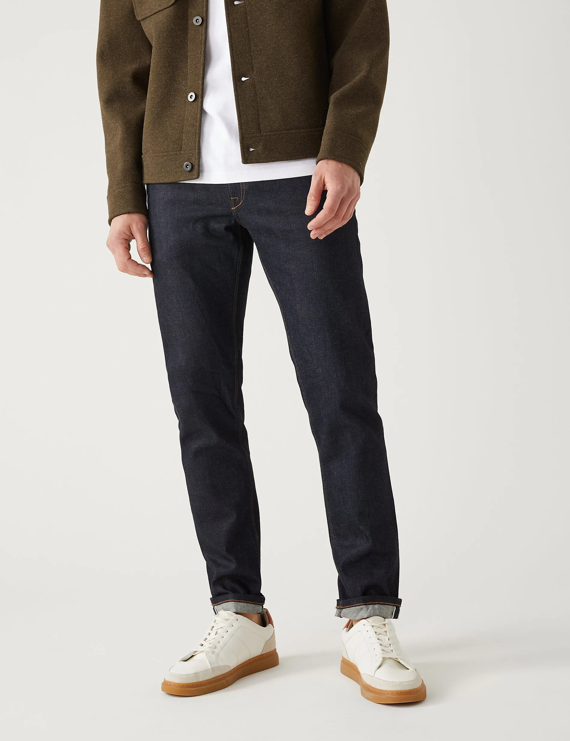 Marks & Spencer Slim Fit Japanese Selved Stretch Jeans