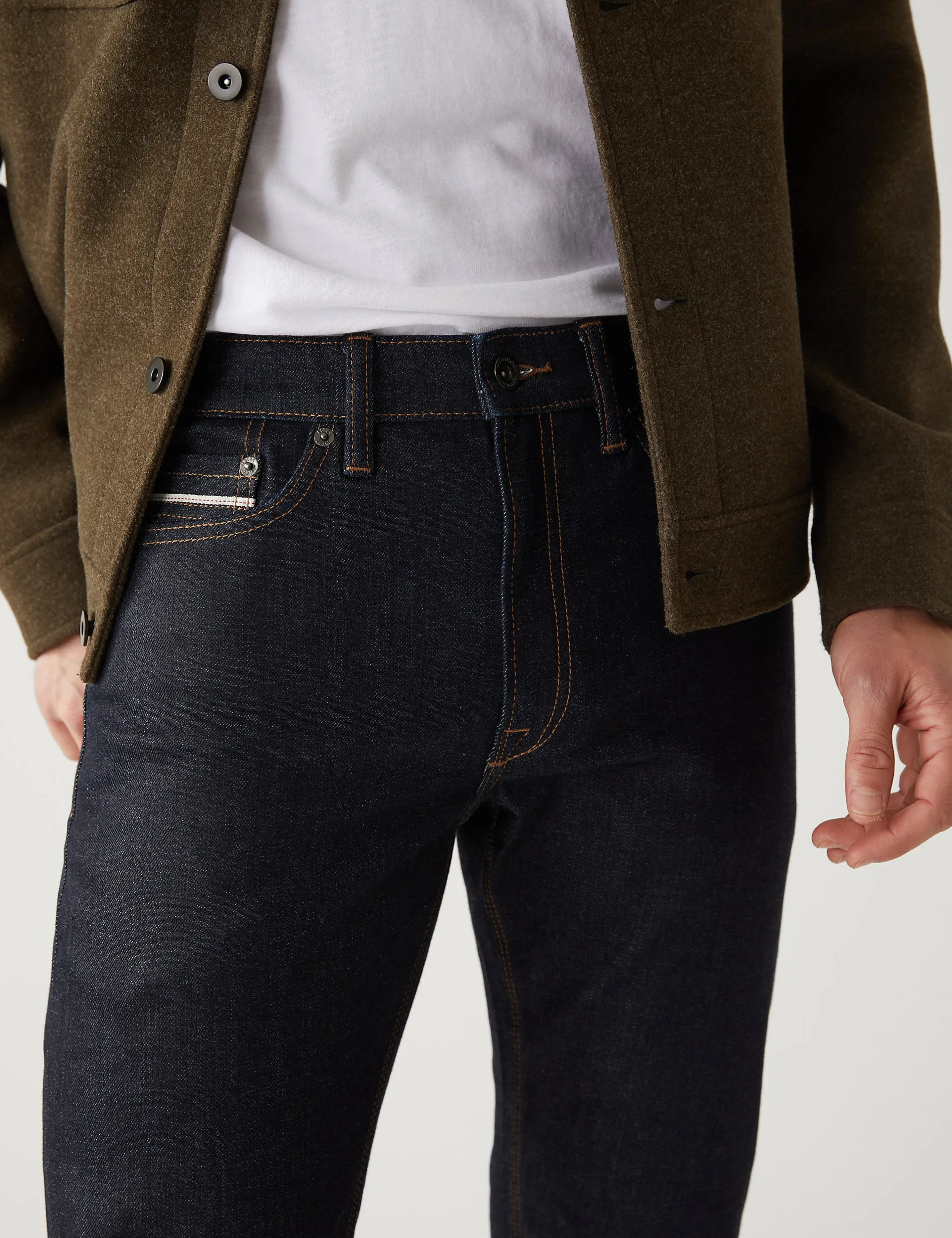 Marks & Spencer Slim Fit Japanese Selved Stretch Jeans
