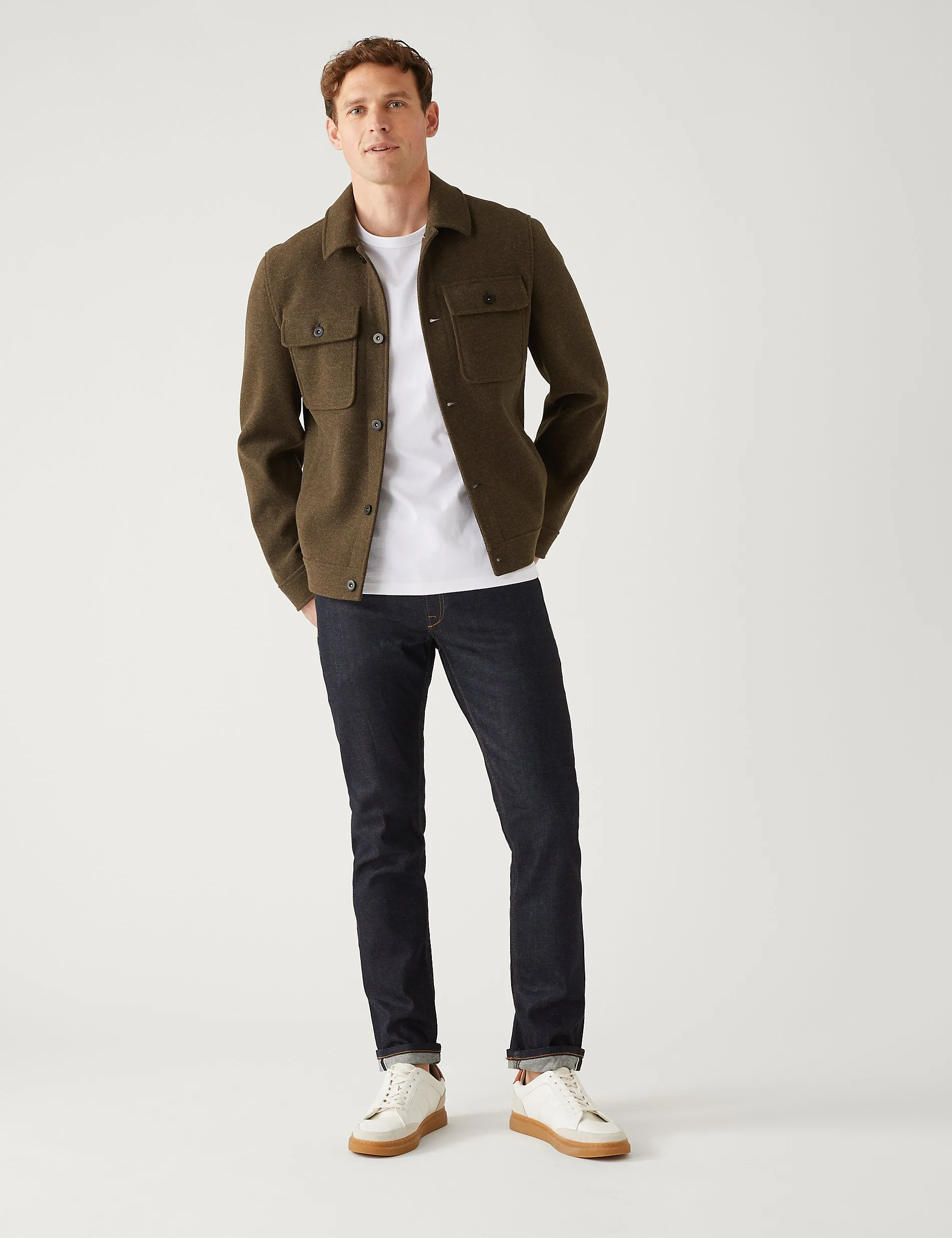 Marks & Spencer Slim Fit Japanese Selved Stretch Jeans