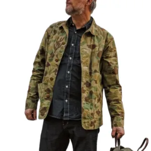 Men's Classic Casual Workwear Camouflage Long Sleeve Shirt 56359109K
