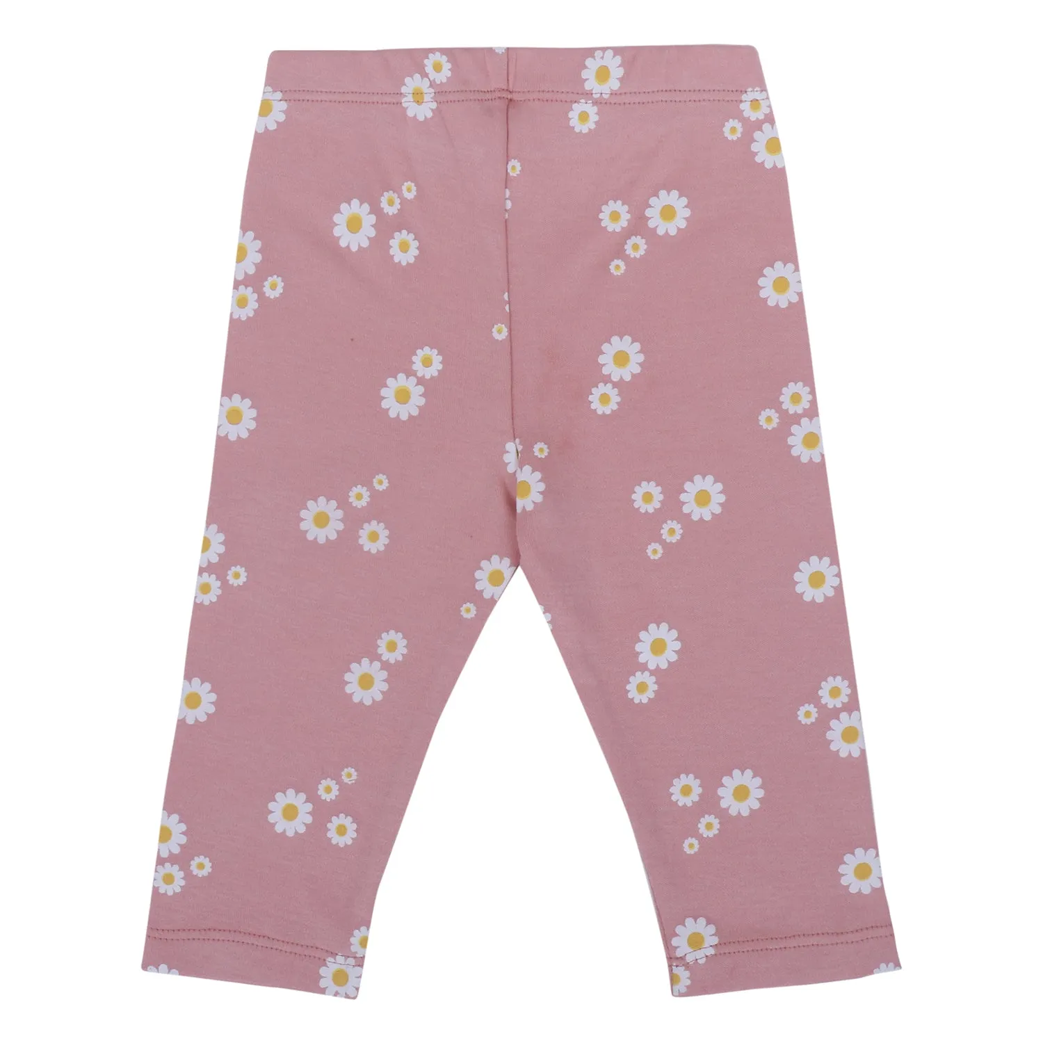 My Milestones Leggings - Peach Daisy/ Pink - 2 PC Pack
