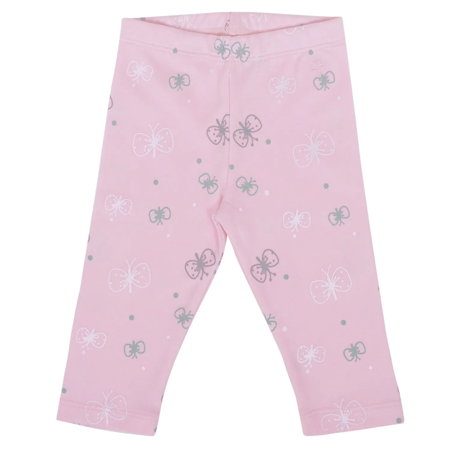 My Milestones Leggings - Pink Butterfly / Aqua - 2 PC Pack