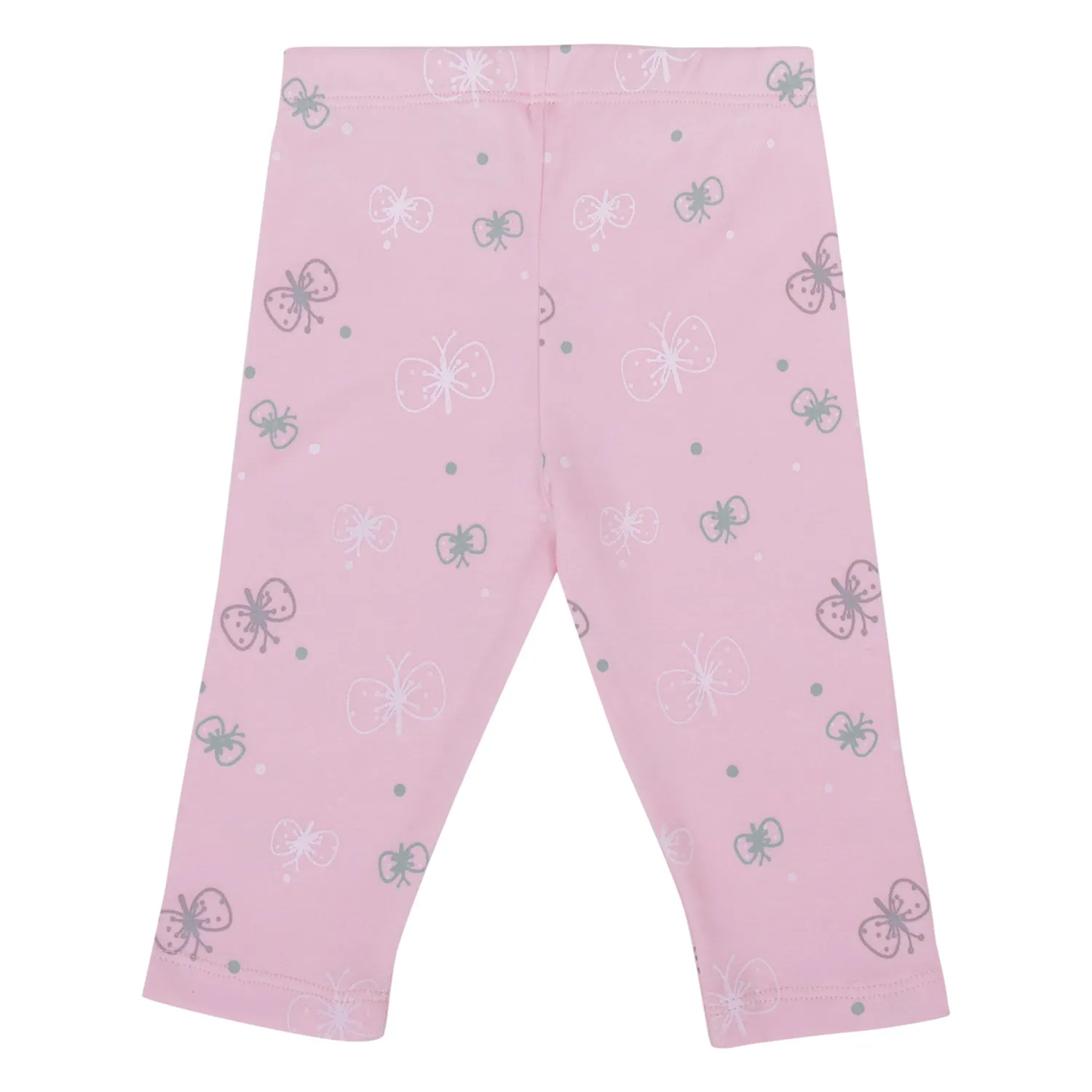 My Milestones Leggings - Pink Butterfly / Aqua - 2 PC Pack