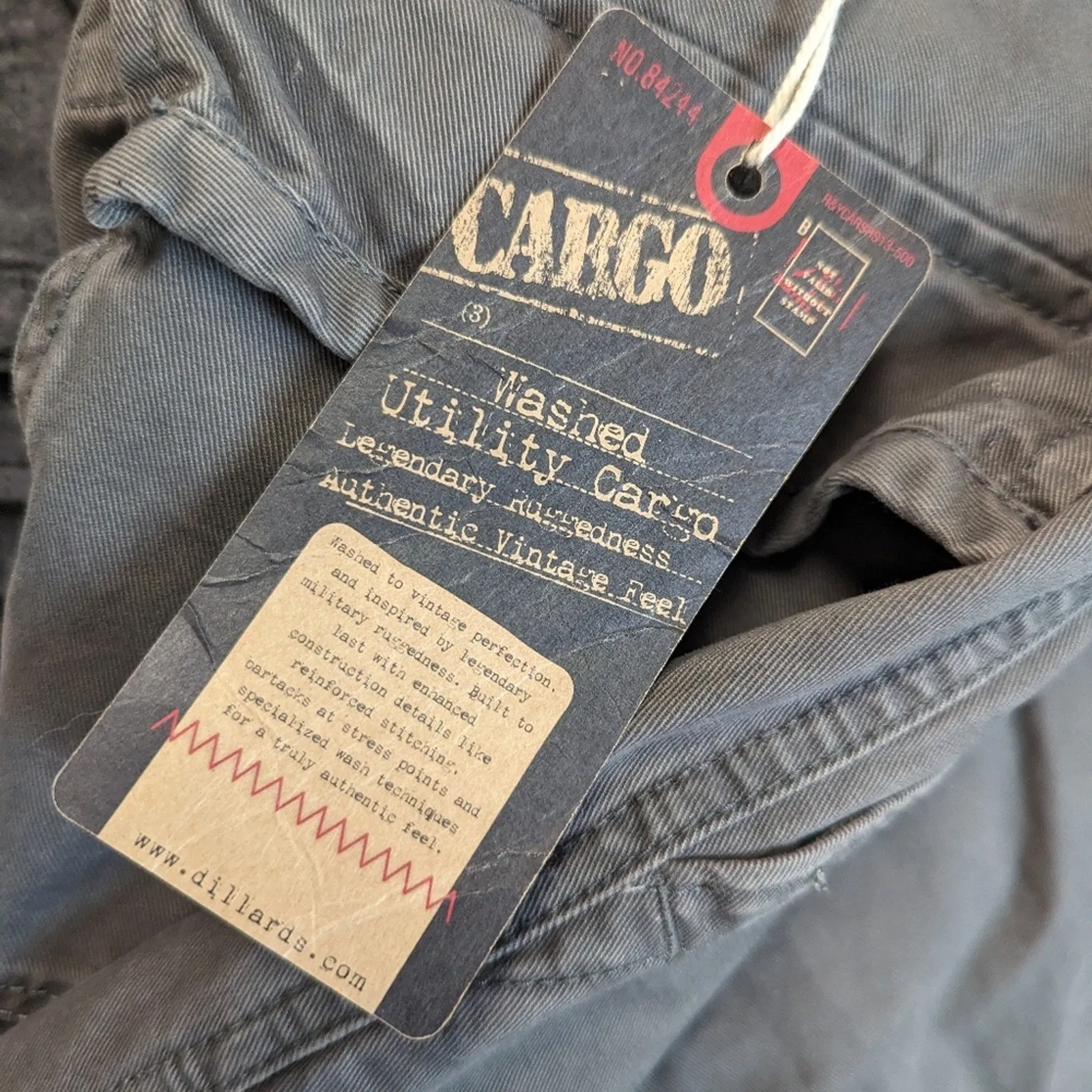 NWT Roundtree & Yorke Washed Utility Cargo Shorts 42x 15