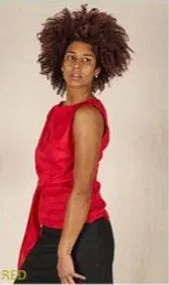 Rihanna Linen Top Berry