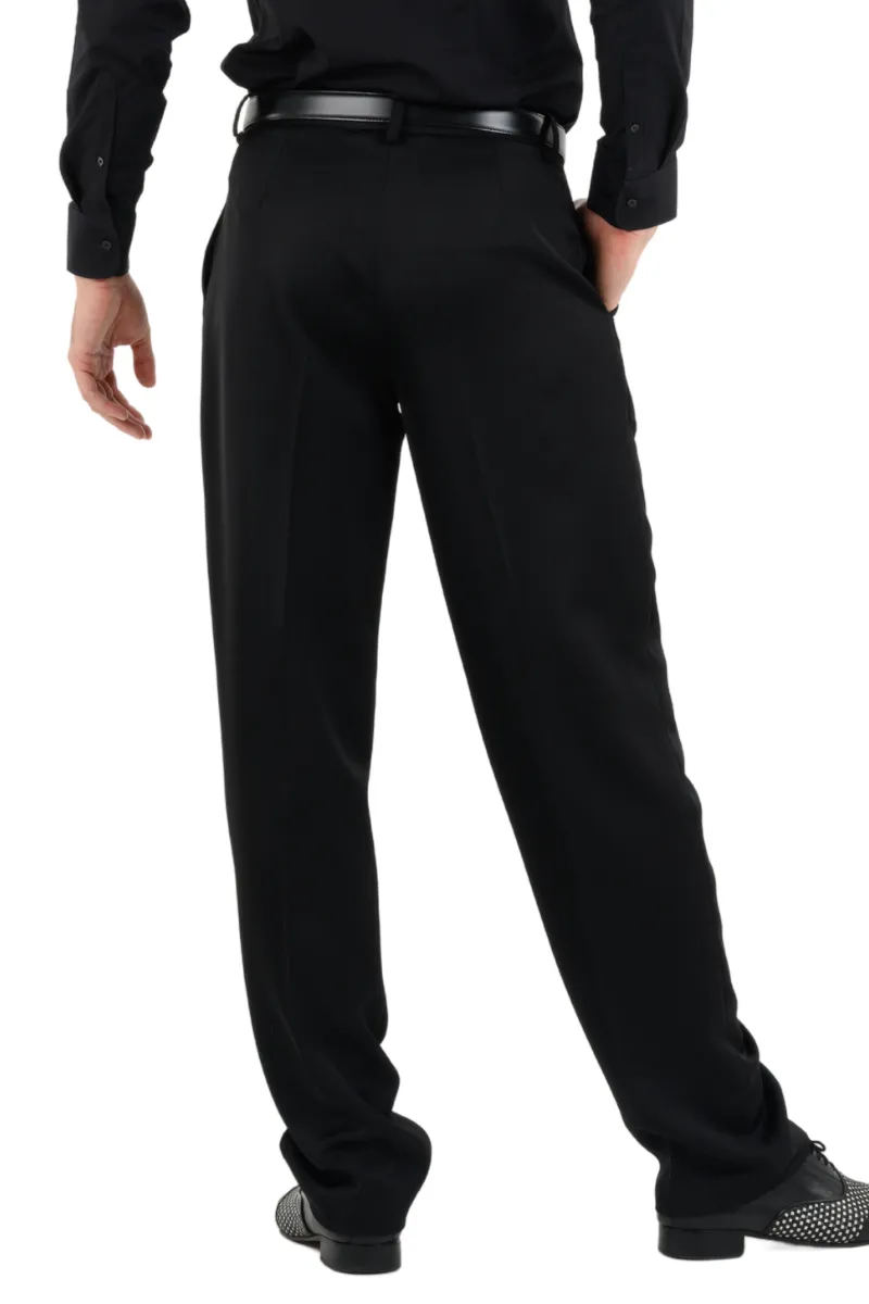 Satin Men's Tango Pants With Three Pleats