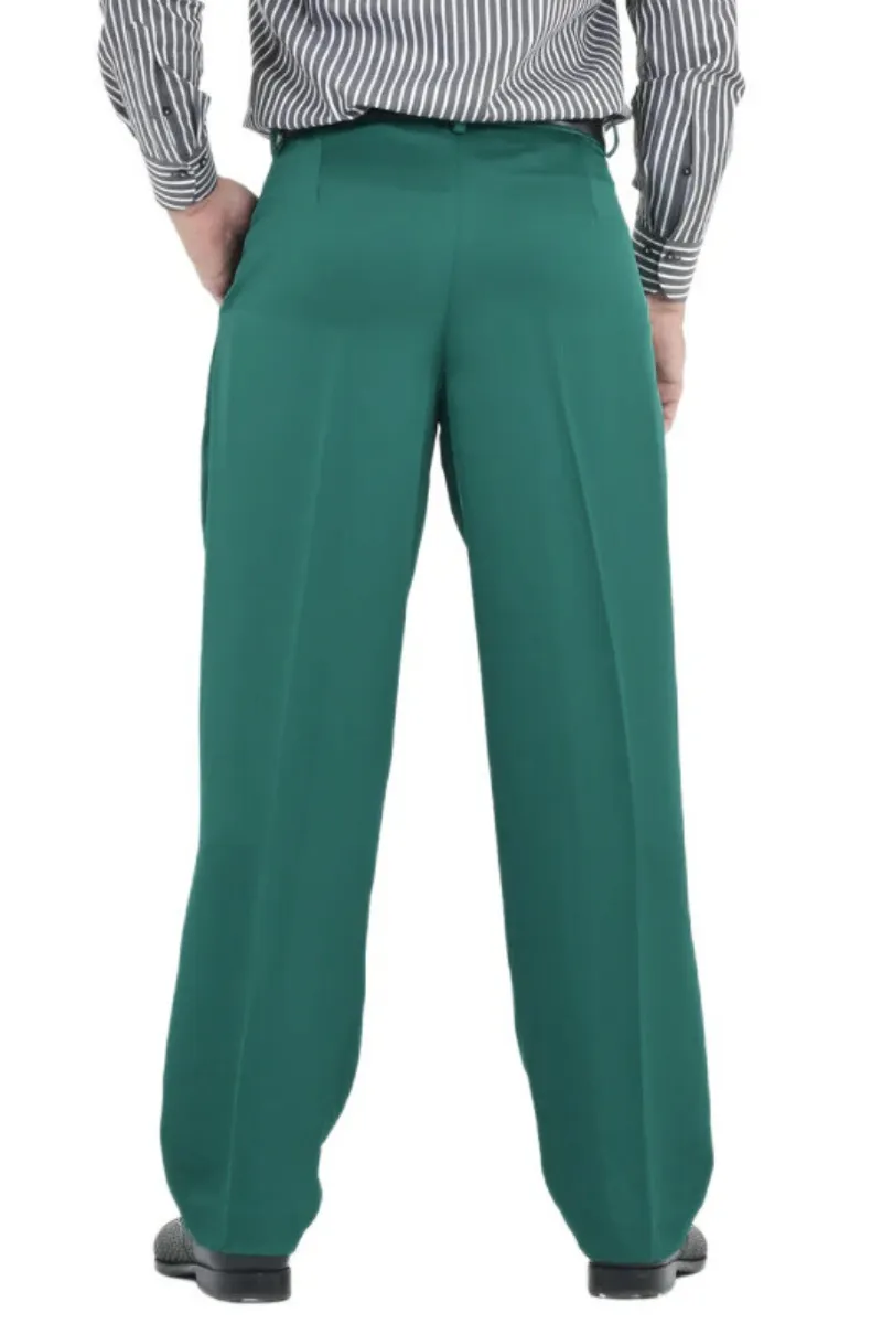 Satin Men's Tango Pants With Three Pleats