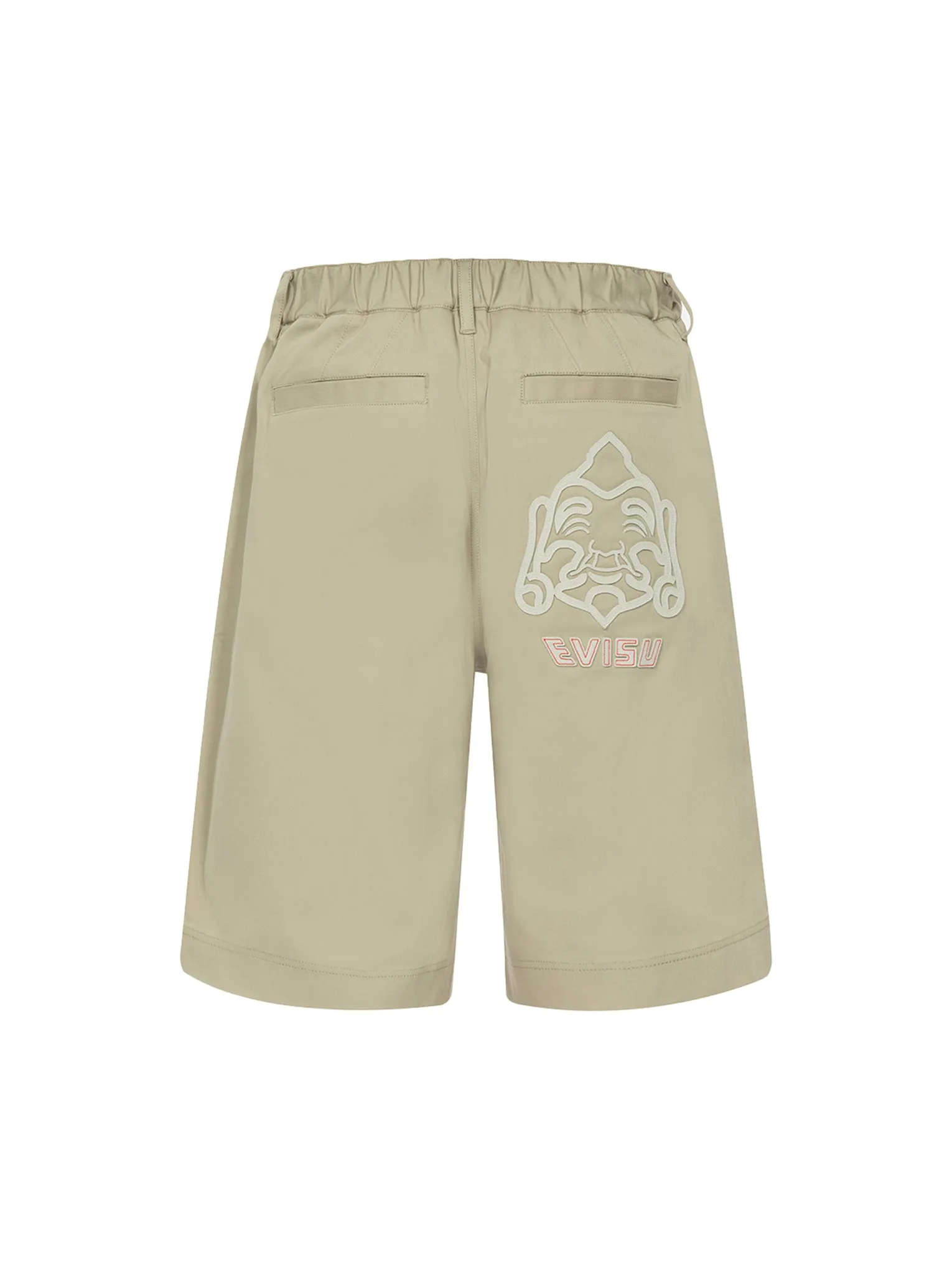 Seagull Embroidery and Godhead Patchwork Relax Fit Shorts