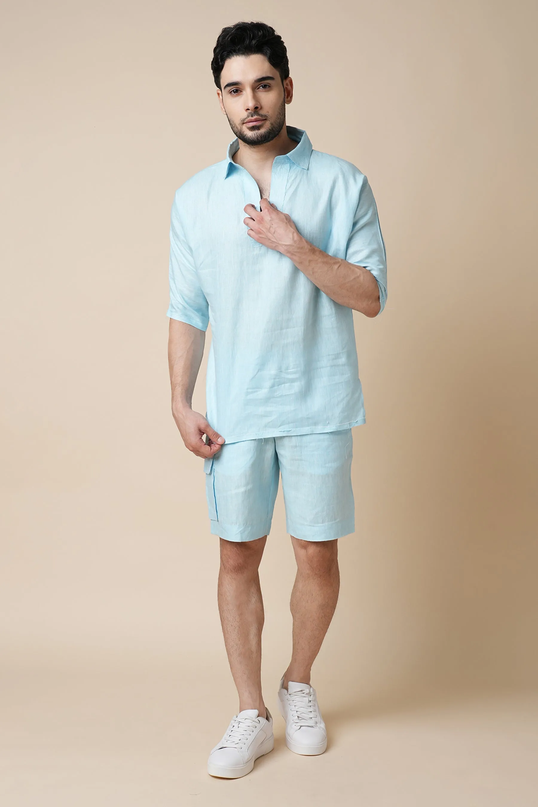 Set of 2: Current Shirt & Cardinal Shorts