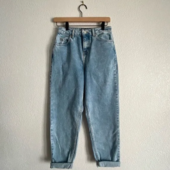 Sz26 ASOS Cotton High-rise Tapered Jeans