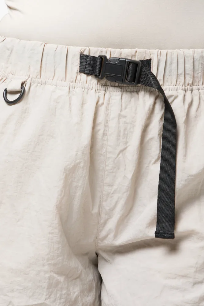 Utility Canvas Strap Short Beige